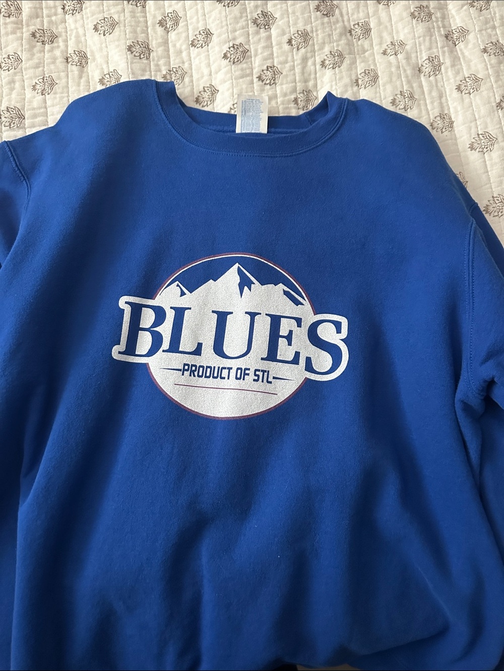 St. louis Blues Hockey Busch Graphic Crewneck Sweatshirt